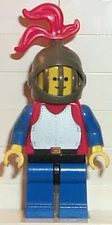 LEGO® Minifigure Castle cas189 Breastplate Red w/Blue Arms Blue Legs w/Black Hip