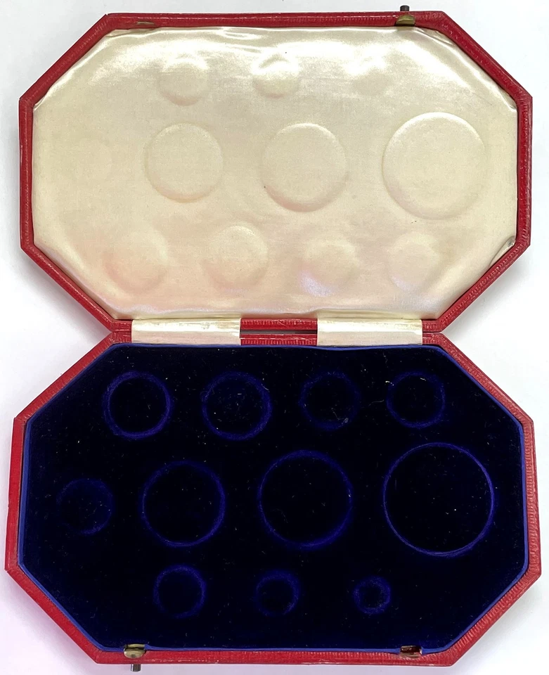 1902 GREAT BRITAIN SPECIMEN KING EDWARD VII ORIGINAL 11 COIN BOX SET NO COINS - Image 3 of 3