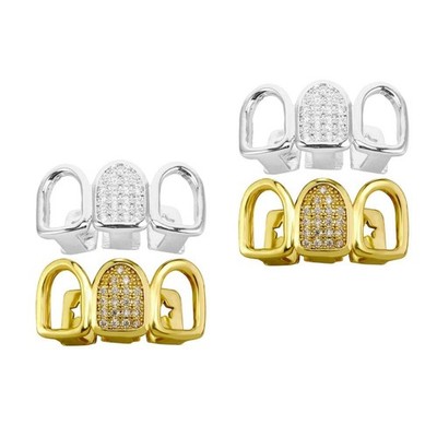 Set of 2 Grills Für Zähne Dental Zahnschmuck Grillen HipHop Frau