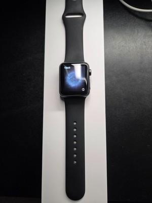Apple Watch Series 1 38mm Space Gray Aluminum Case Black Sport Band (MP022LL/A)