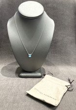 David Yurman Petite Chatelaine Necklace Sterling Silver Blue Topaz  Diamond