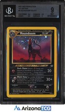 Pokemon 2001 Houndoom 8/64 1st Edition Holo Rare Neo Revelation BGS 9