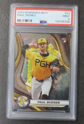 2024 Bowman's Best Paul Skenes Pittsburgh Pirates RC #53 PSA 9 KP