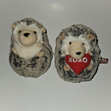 2 Spunky Hedgehog Plush Douglas Cuddle Toys 5" Stuffed Animal Lot Valentine XOXO