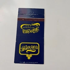 Harrigan's Restaurant & Bar Albuquerque NM Vintage Matchbook Cover TSC5-MB7