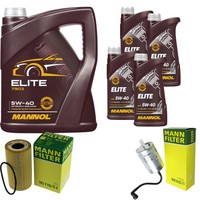 Inspektionspaket 9L Mannol Elite 5W-40 FüR Porsche Boxster 2.5 2.7 S 3.2 911