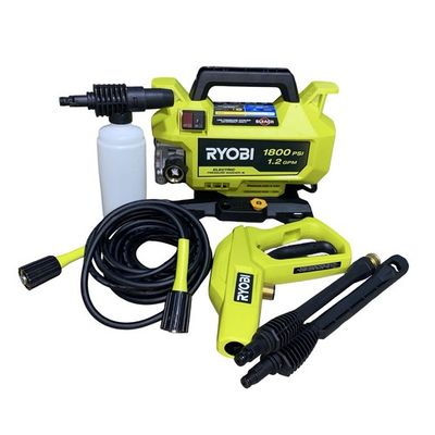 #ad RYOBI 1800 PSI 1.2 GPM Electric Pressure Washer Portable Outdoor Cleaner READ $80.00