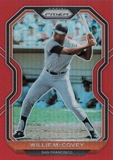 2021 Panini Prizm - Tier II Willie McCovey #154 Red Prizm