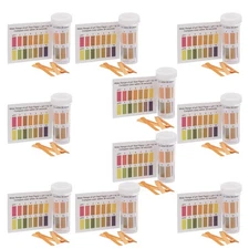 Wide-Range pH Test Paper Range 1-14, with 100 Strips. Pack of 10.