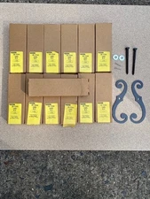 Stanley KJ1 Steel Shutter/Blind Hold-Backs 6 3/4" NOS - 13 pairs Sold as One