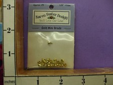 Karen Foster Design 25 Gold Mini Brads 28E
