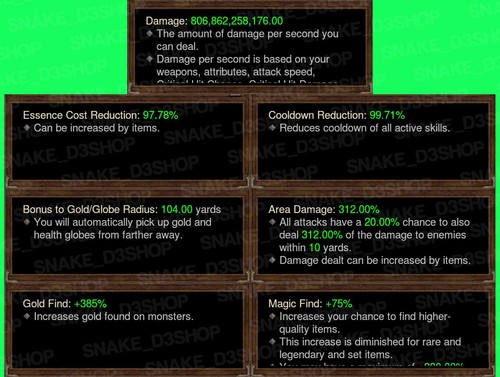 Diablo 3 - Ethereal + SoulShard Infused - Legacy of Dreams Necromancer Set V.2 - Picture 2 of 5