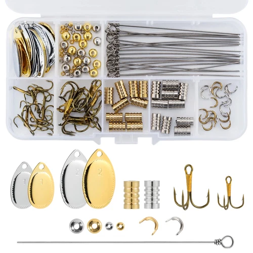 New Fishing Lures Making Kit Metal Spinnerbait Blades DIY Spinners Spoon Wobbler