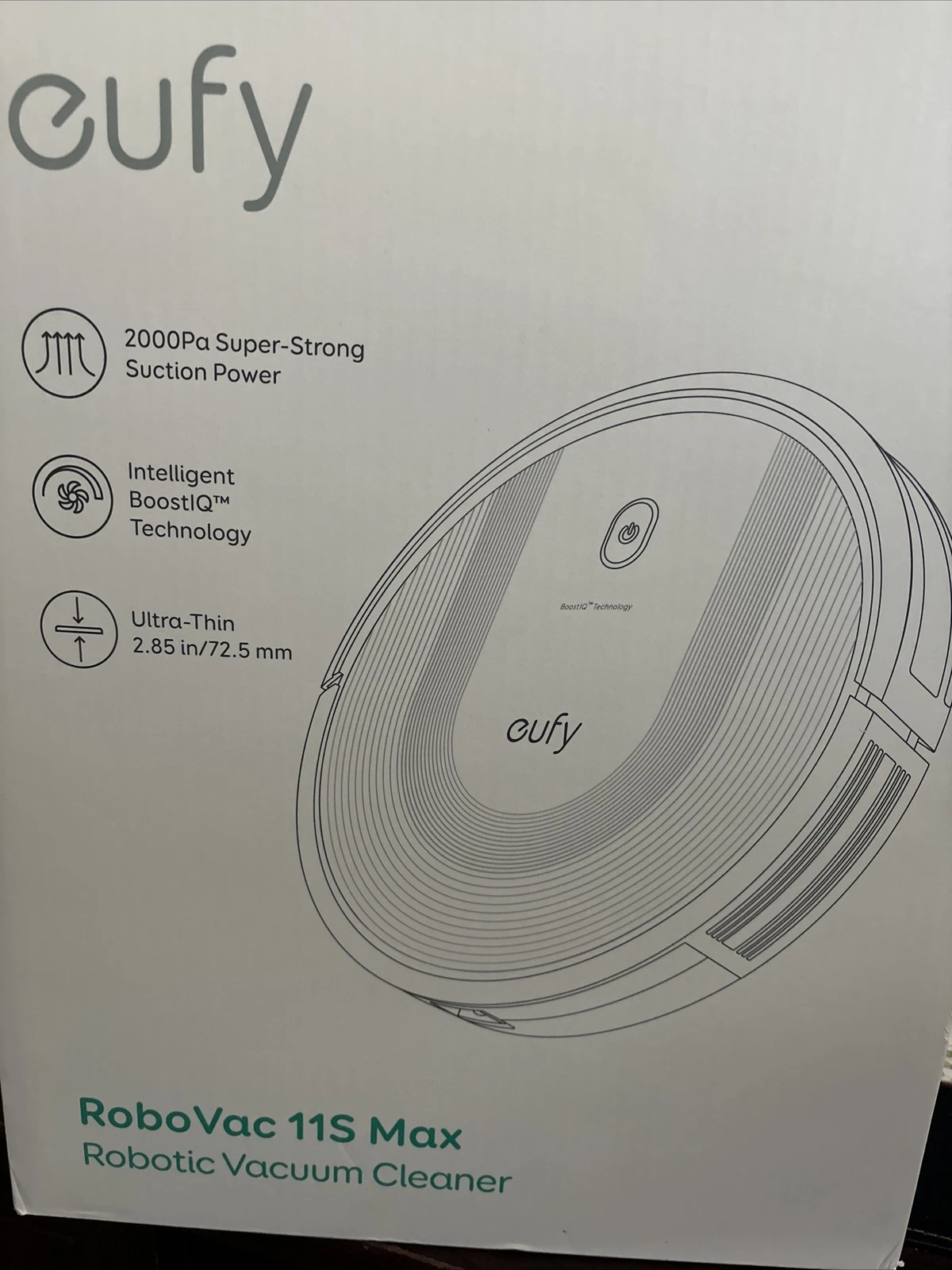 Eufy by Anker RoboVac 11S Max Robot Vacuum Cleaner Black New / Y