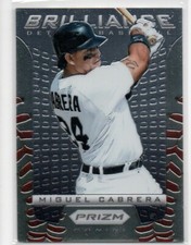2012 Panini Prizm Baseball BRILLIANCE #B2 Miguel Cabrera DETROIT TIGERS 92