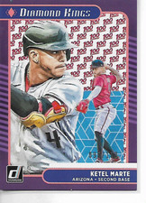 2021 Donruss Ketel Marte Diamond Kings 100 One Hundred Parallel Card
