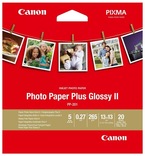 Original Canon PP-201, Glossy II Inkjet Photo Paper Plus, 265 gsm Lot - Afbeelding 5 van 9