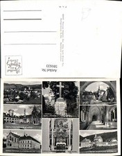 591633,Mehrbild Ak Alland Mayerling Kloster Stiftshof Grabmal Vetsera Kreuzgang