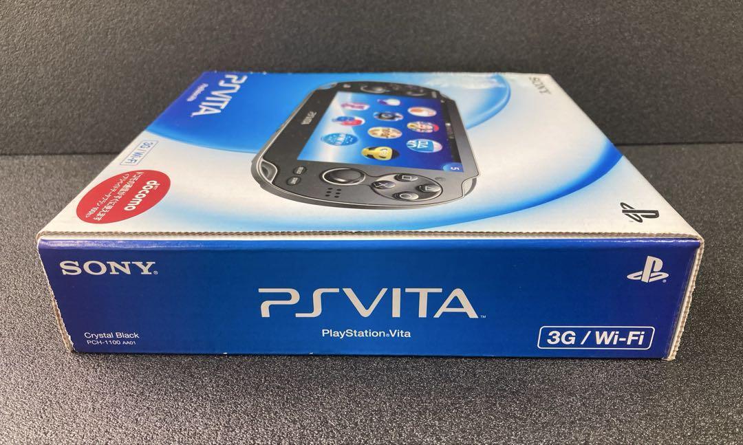 SONY - PCH-1100 PS VITA ブラック  M666 Sony PS Vita PCH-1100 Black Handheld Console 3G/Wi-Fi #G4
