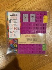 WAFF Soft Silicone Cover Journal Kit with 150 Locking Cubes Pink BRAND NEW
