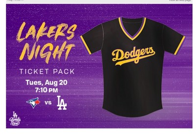 dodgers lakers night jersey