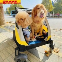 Hundewagen Hundebuggy FüR Hunde Pet Stroller Transportbox Klappbar Bis 45Kg /Gls