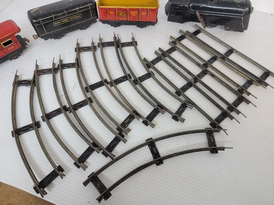 Vintage Marx Wind Up Streamline Train Set Windup Pressed Steel Tin