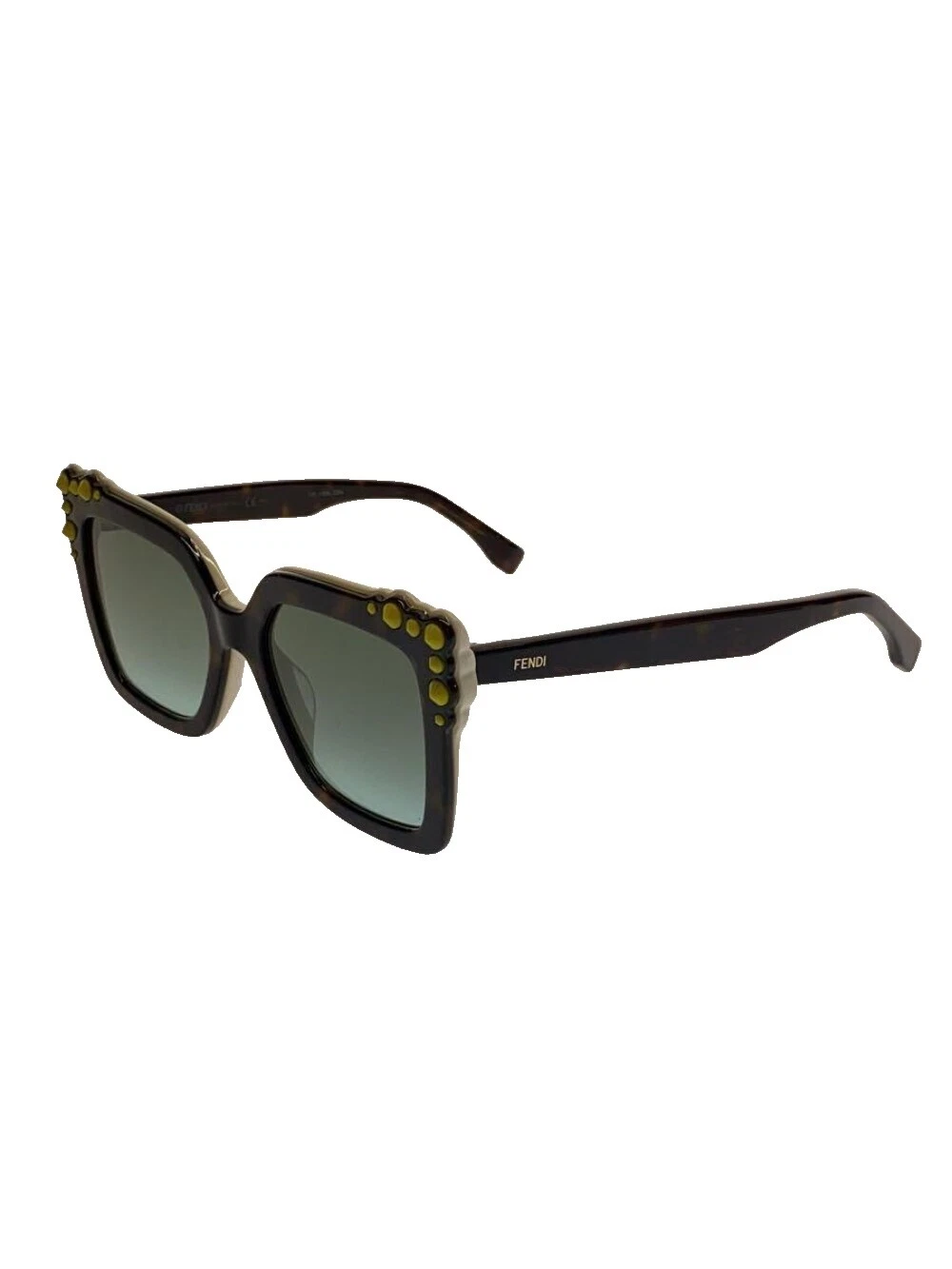 Fendi Plastic Frame Square Sunglasses for Men