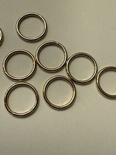 14kt gold filled 10mm closed round jump rings 18gauge, 10pcs