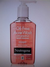 Neutrogena Oil-Free Acne Wash Facial Cleanser Pink Grapefruit - 6 Oz NEW SEALED