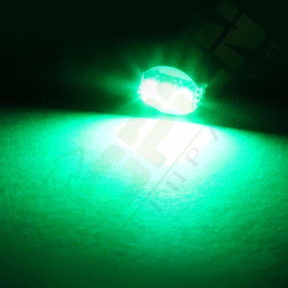 10x Super Verde T5 3SMD 3014 Lâmpadas LED Painel de Instrumentos de Carro Gauger Cluster Light - Imagem 4 de 4