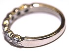 Platinum 1.05ct round diamond channel set wedding band ring 5.9g  size 7.5 — photo 5