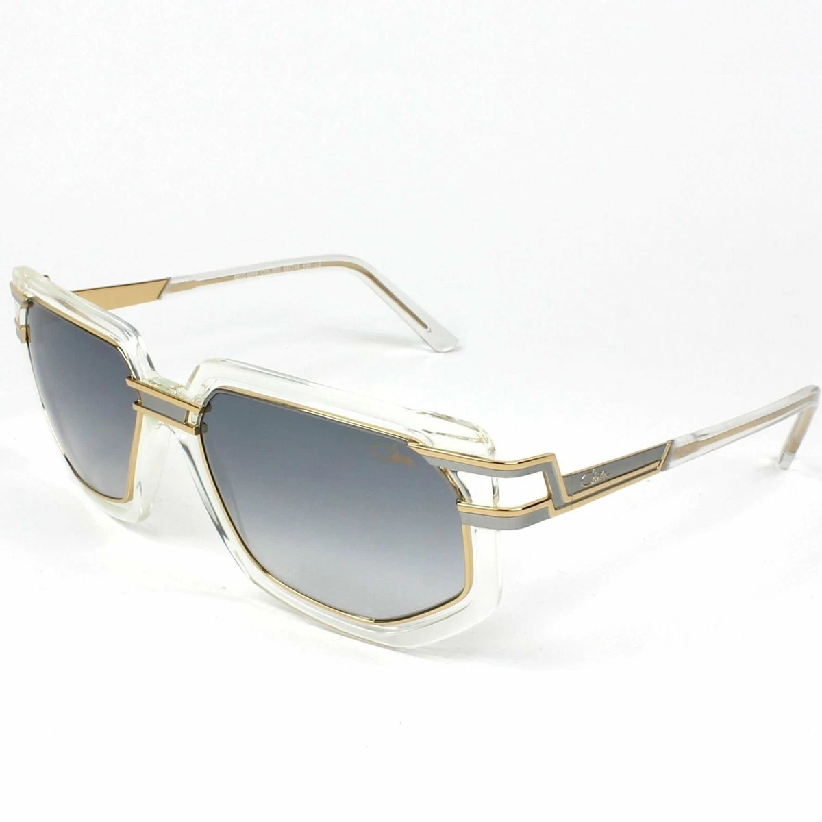 Cazal 9066 1 003 Sunglasses Clear Gold Grey Gradient Geometric