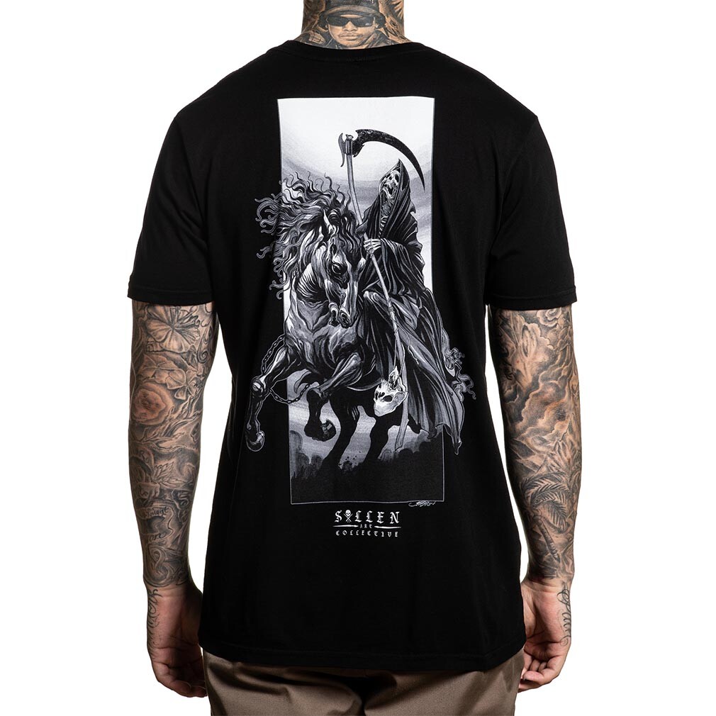 Sensenmann Auf Pferd Tattoo Designs Skelett Reitet Auf Einem Pferd