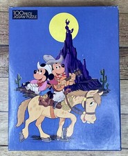 Disney  s unopened Mickey  Minnie 100 Piece Jigsaw Puzzle 11.5 X 15 Golden NEW