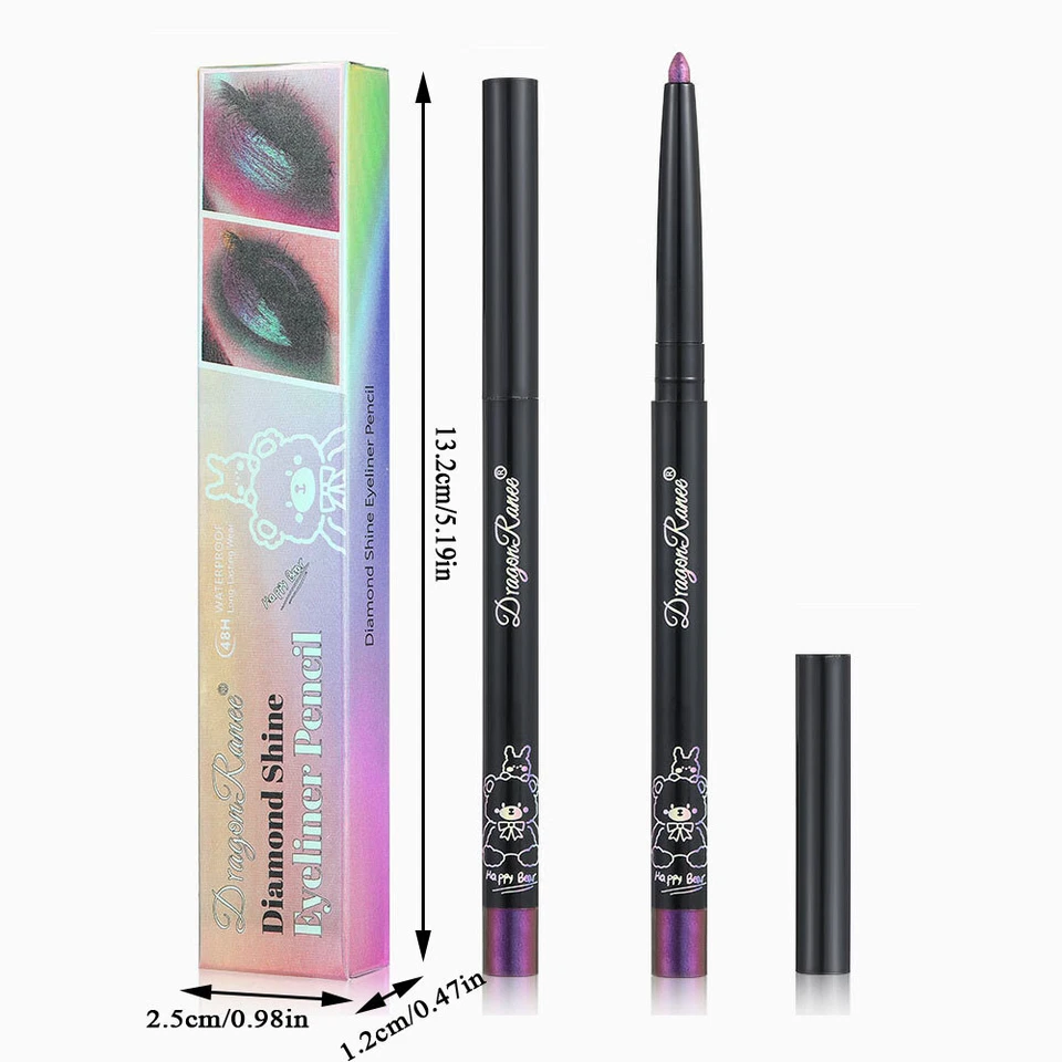 Chrome Highlights Colorful Eyeliner Eye Liner Gel Pencil Pearl Chameleon Lastin* - Image 2 of 4