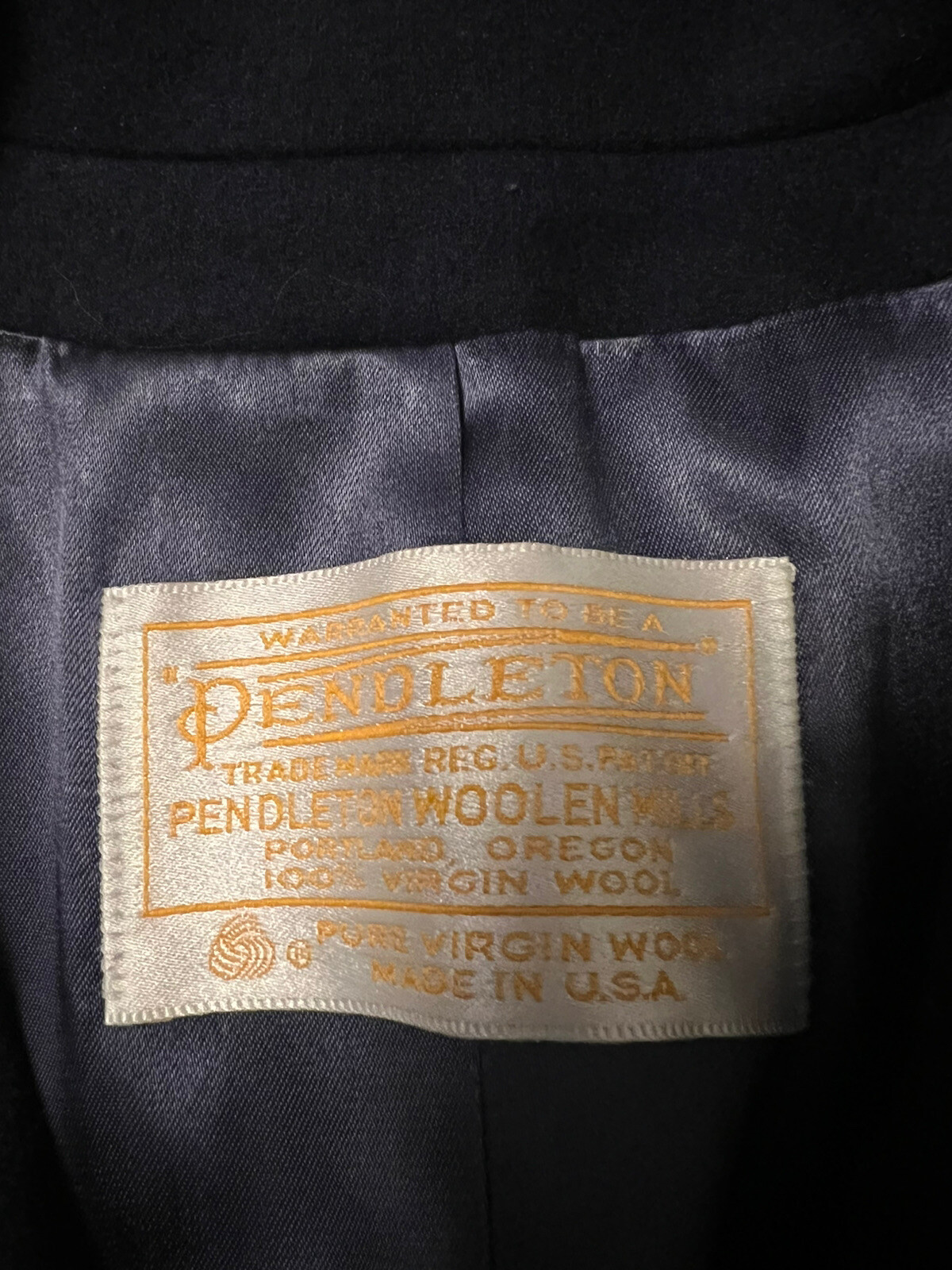 Pendleton Jacket Classic Navy Blue 100% Virgin Wo… - image 3