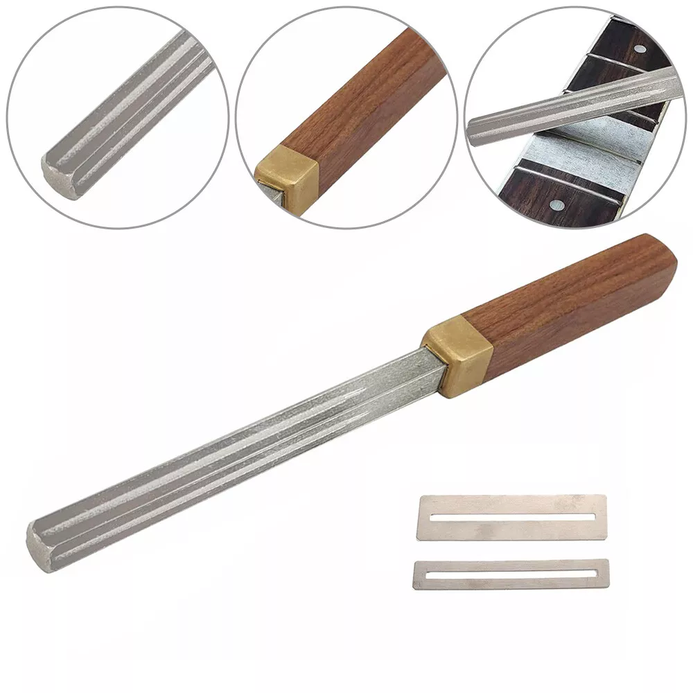 Filing online guitar frets