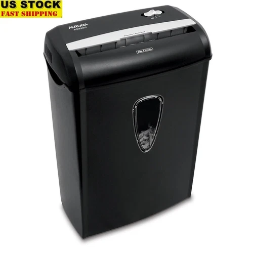 Cross-Cut Paper Shredder 8-Sheet Credit Card Identity Theft Protection Device US
