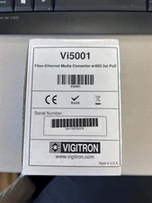 Vigitron Vi5001 Fiber Ethernet Media Converter w/802.3 at PoE