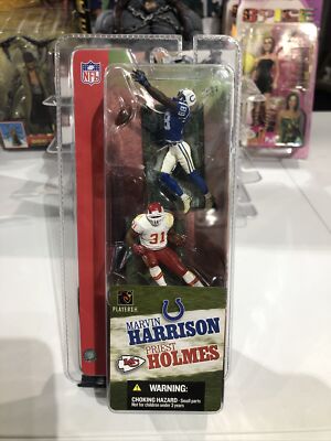 Players Inc. 2004 NFL Two-pack 3'' Figures Marvin Harrison & Priest Holmes, RARE!