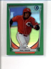 PHIL ERVIN 2014 BOWMAN CHROME MINI GREEN REFRACTOR #01/10 AG8812
