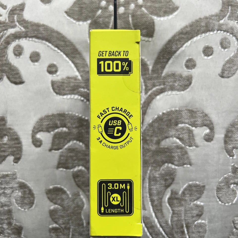 Kit Charge & Sync cable USB-C to USB-A 3m Fast Charger,Black(new & sealed) - Image 4 of 4