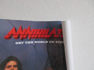 Annihilator Set The World on Fire Japan Promo Poster from Apollon