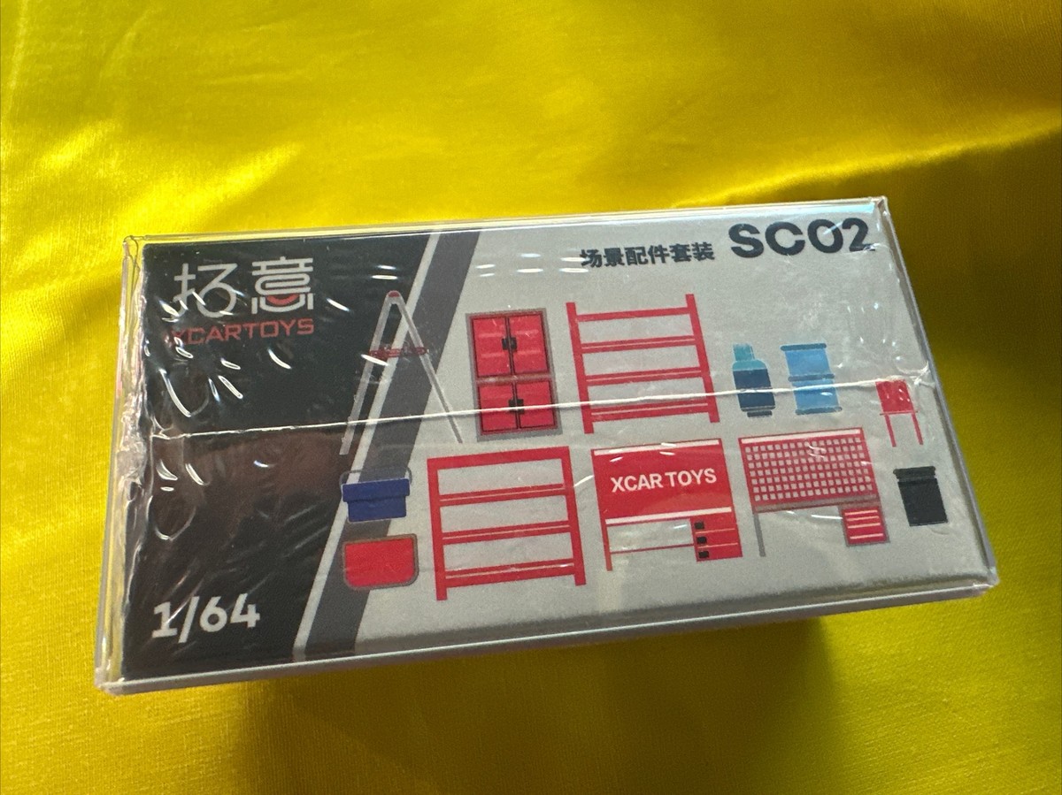 XCarToys 1:64 Diorama Garage Tools Accessories Set SC02