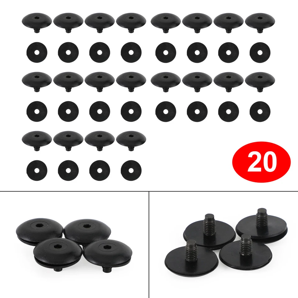 20PCS Roof Rack Hole Bolt Screw W/ Seal Gasket Fit Ford Transit Custom 12-21 - Image 3 of 4