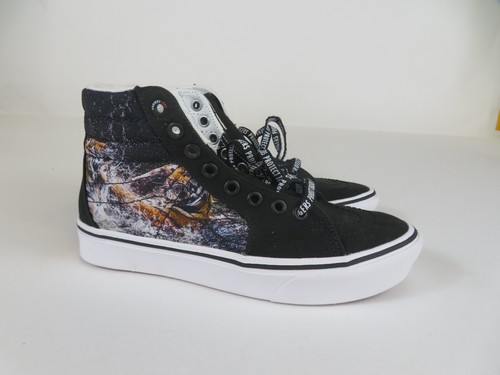 Vans x Discovery Chanel Womens 6.5 Shoes Black Sk8 Hi Sneaker Tiger Project Cat