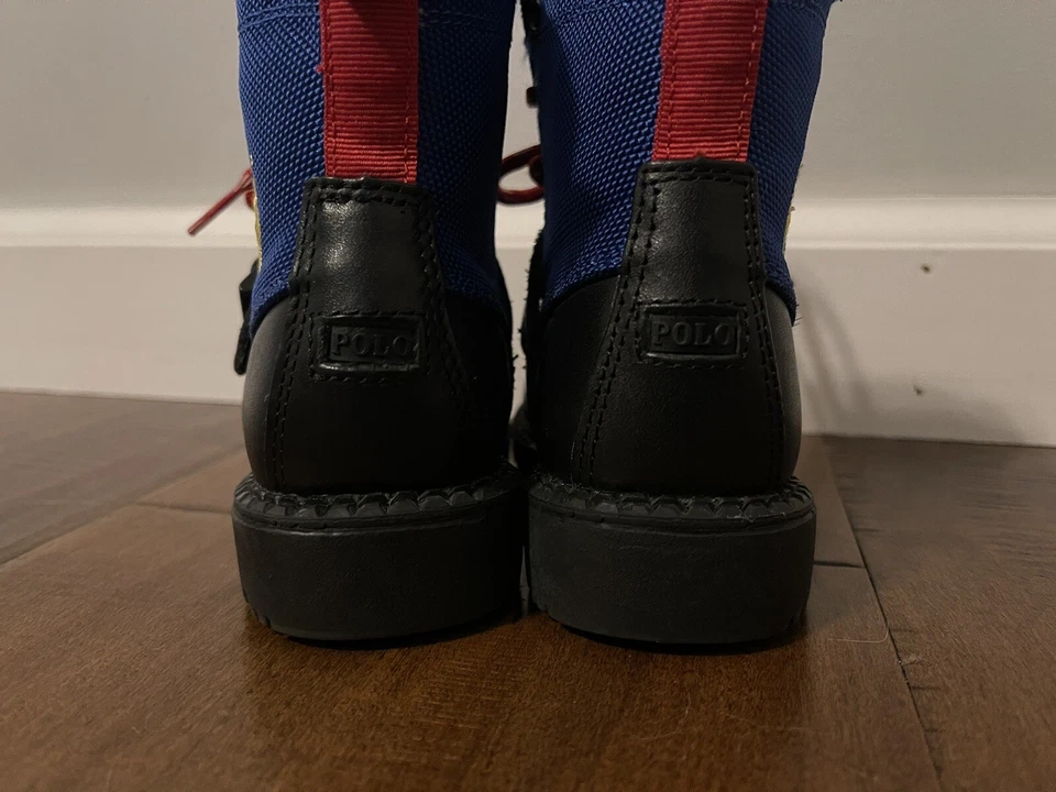 Botas Polo Ralph Lauren mx01-0818-Leon Ranger Hi II Azul Negro - Jóvenes Niños 7 Foto 4 de 4