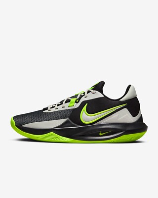 Zapatillas de baloncesto Nike PRECISION 6 para hombre DD9535-009 negro verde