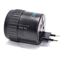 Ceptics World Travel Adapter for Europe, UK, China, Australia, Hong Kong, Italy